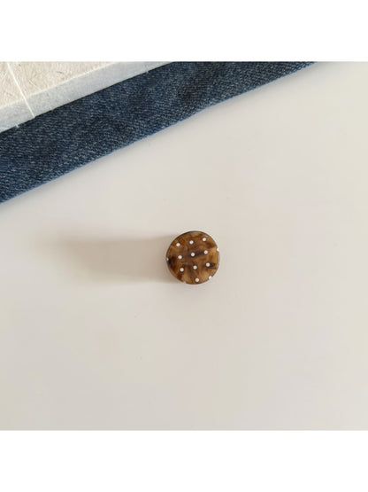 Beau - Floral Plaid and Polka Dot Mini Claw Clip