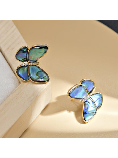 Earedge - Fashionable Butterfly-Shaped Stud Earrings