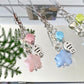 Keypus - Alloy Accent Star Fish Bag Charm Keychain