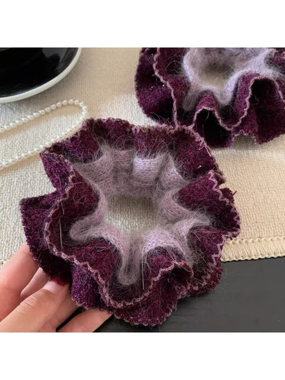 Gifty - Fall Winter Soft Double Layer Scrunchie