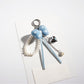 Keypus - Charming Bow Shaped Beaded Keychain