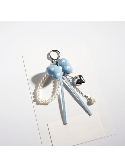 Keypus - Charming Bow Shaped Beaded Keychain
