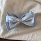 Gifty - Pleated Bow Checked Patchwork Fabric Scrunchie