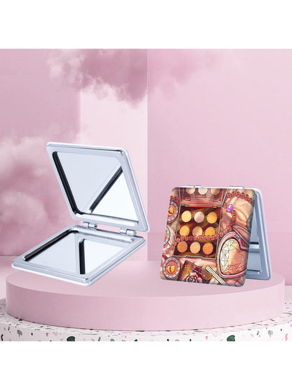 Mirroray - Cartoon Pattern Portable Folding Makeup Mirror