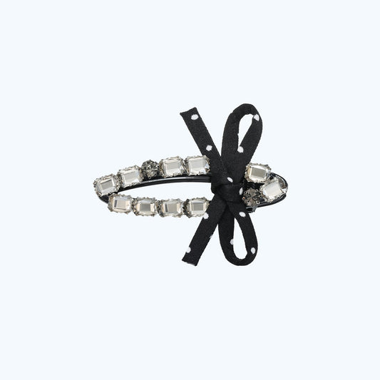 Beau - Polka Dot Bow Decorative Hair Clip