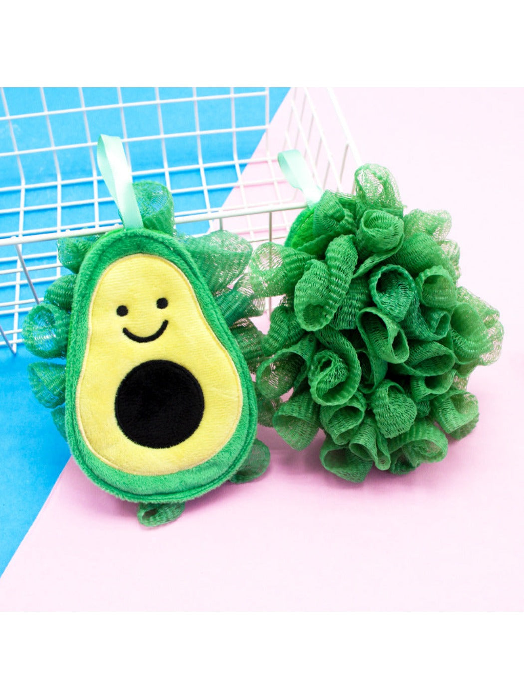 Papo - Cute Strawberry Shaped Bath Pouf