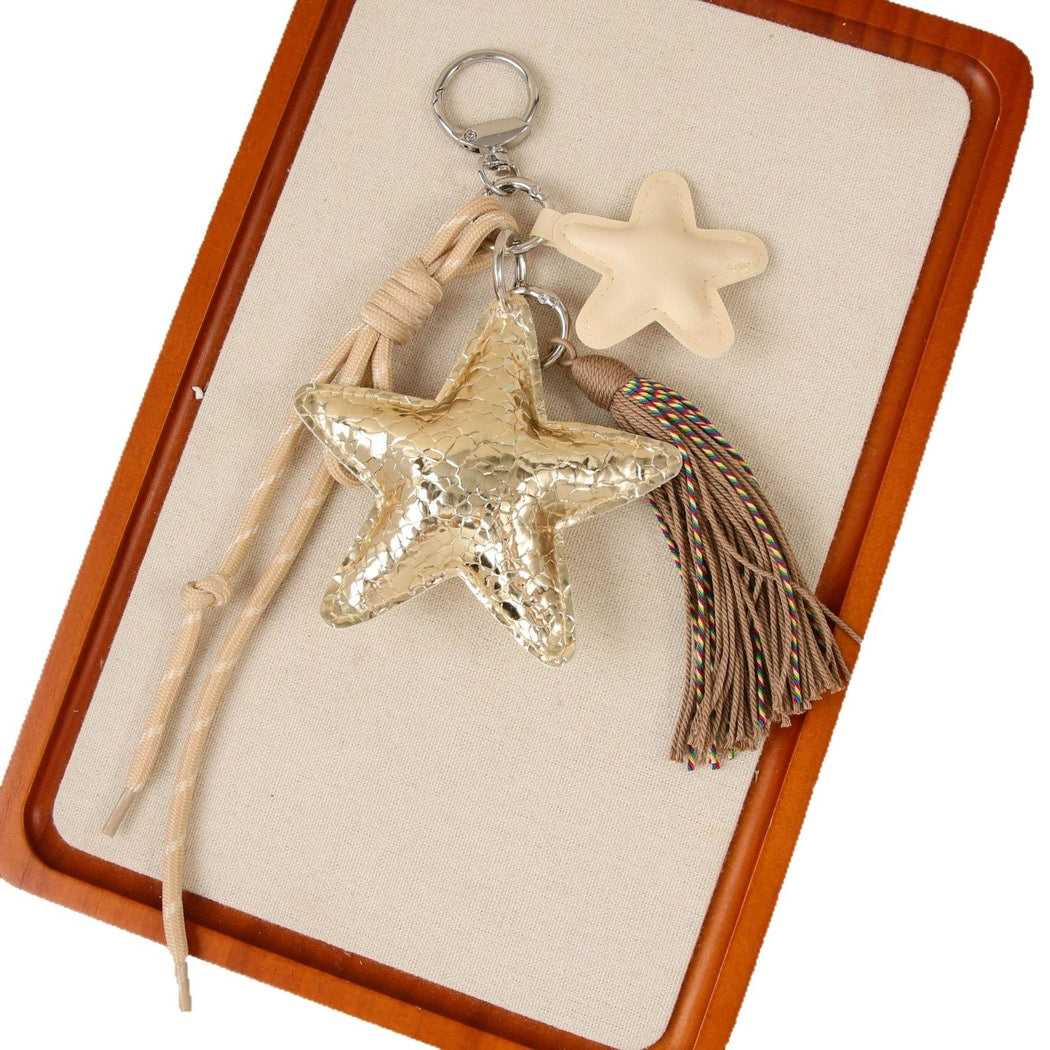 Keypus - Star Shape Woven Cord Bag Pendant Keychain