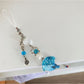 Keypus - Cute Beaded Polka Dot Shark Phone Charm