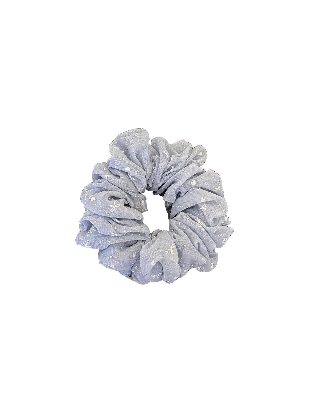 Gifty - Polyester Bow Sparkle Detail Scrunchie Hair Tie