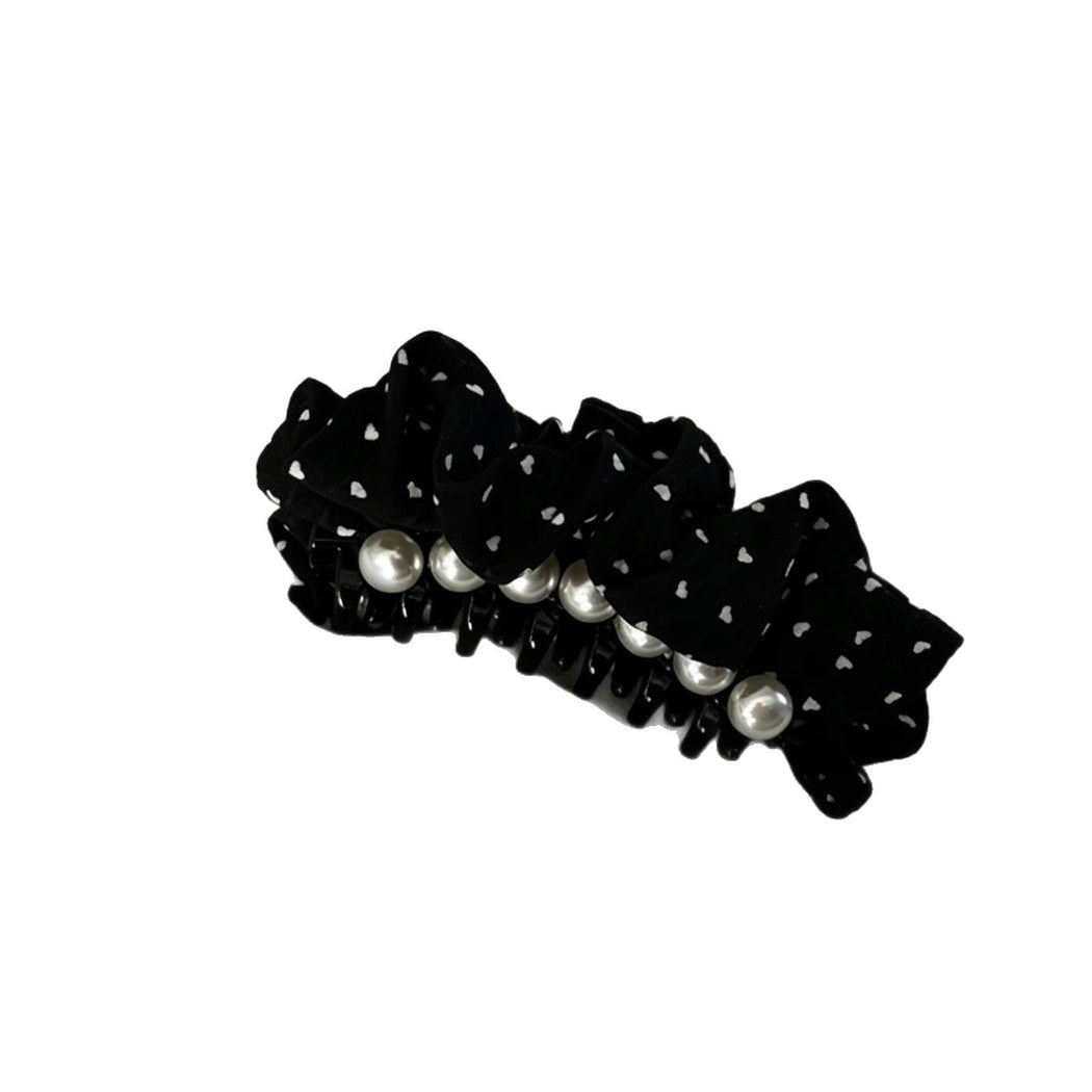 Beau - Layered Polka Dot Statement Banana Clip