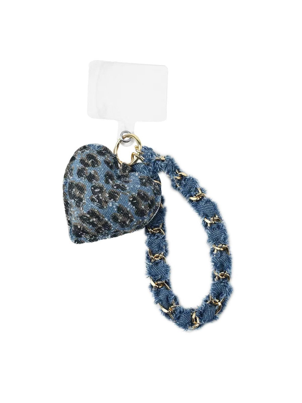 Keypus - Y2K Heart Chain Detail Polyester Keychain