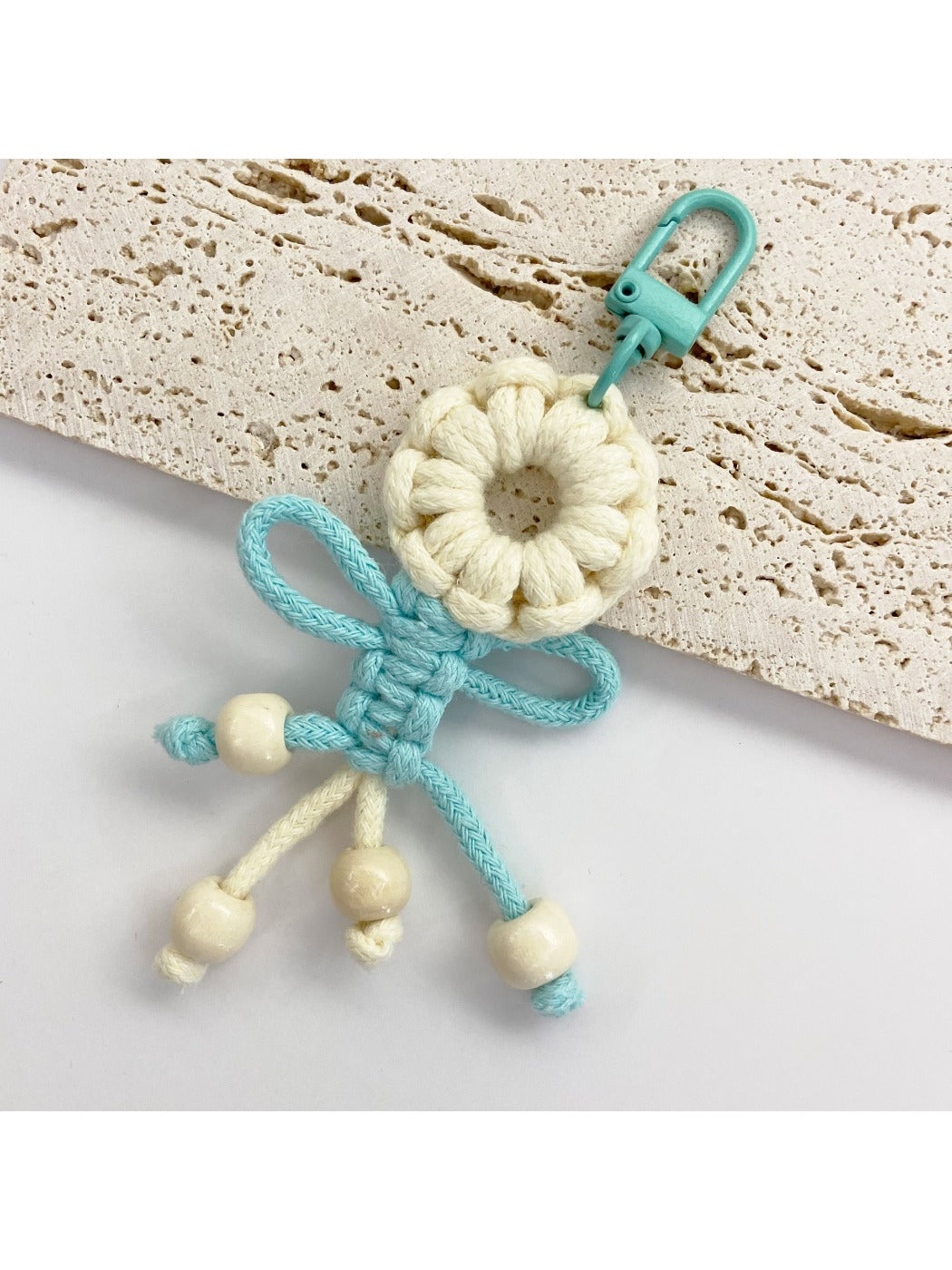 Keypus - Beaded Fringe Flower Keychain