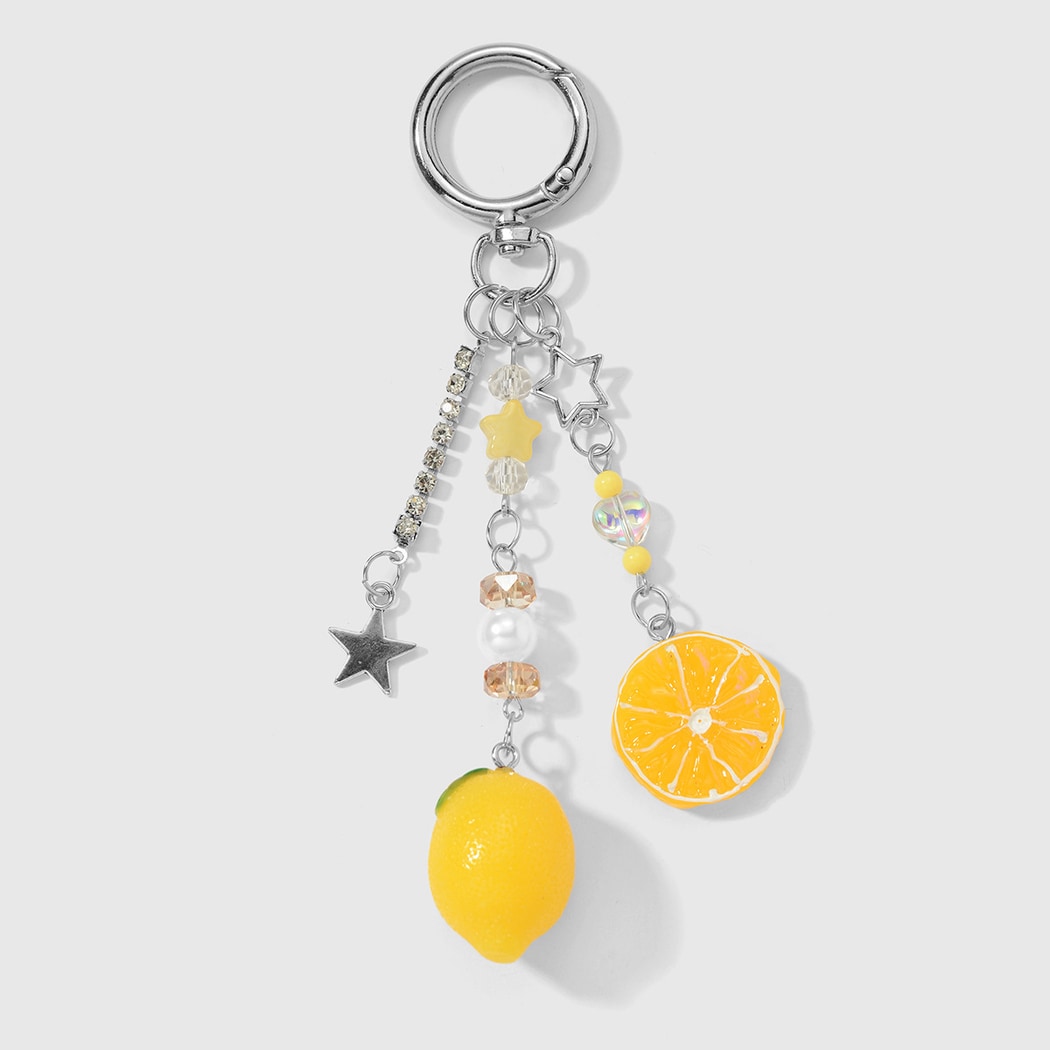 Keypus - Fresh Style Frog and Fruit Pendant Keychain