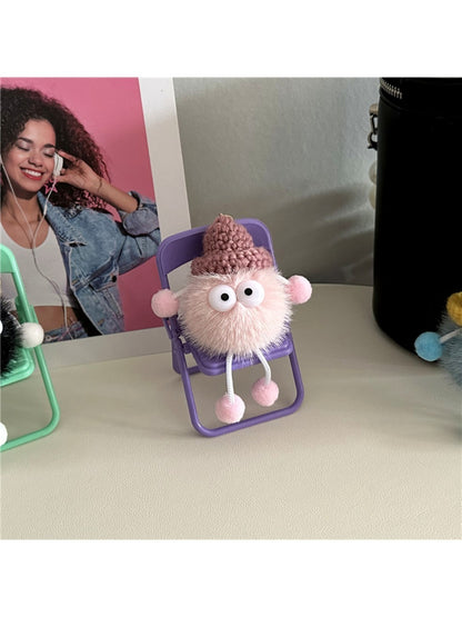 Keypus - Adorable Pompom Bag Charm Keychain