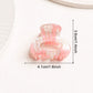 Beau - Glossy Striped Openwork Claw Clip