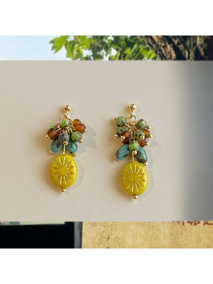Earedge - Spring Summer Colorful Dangling Earrings