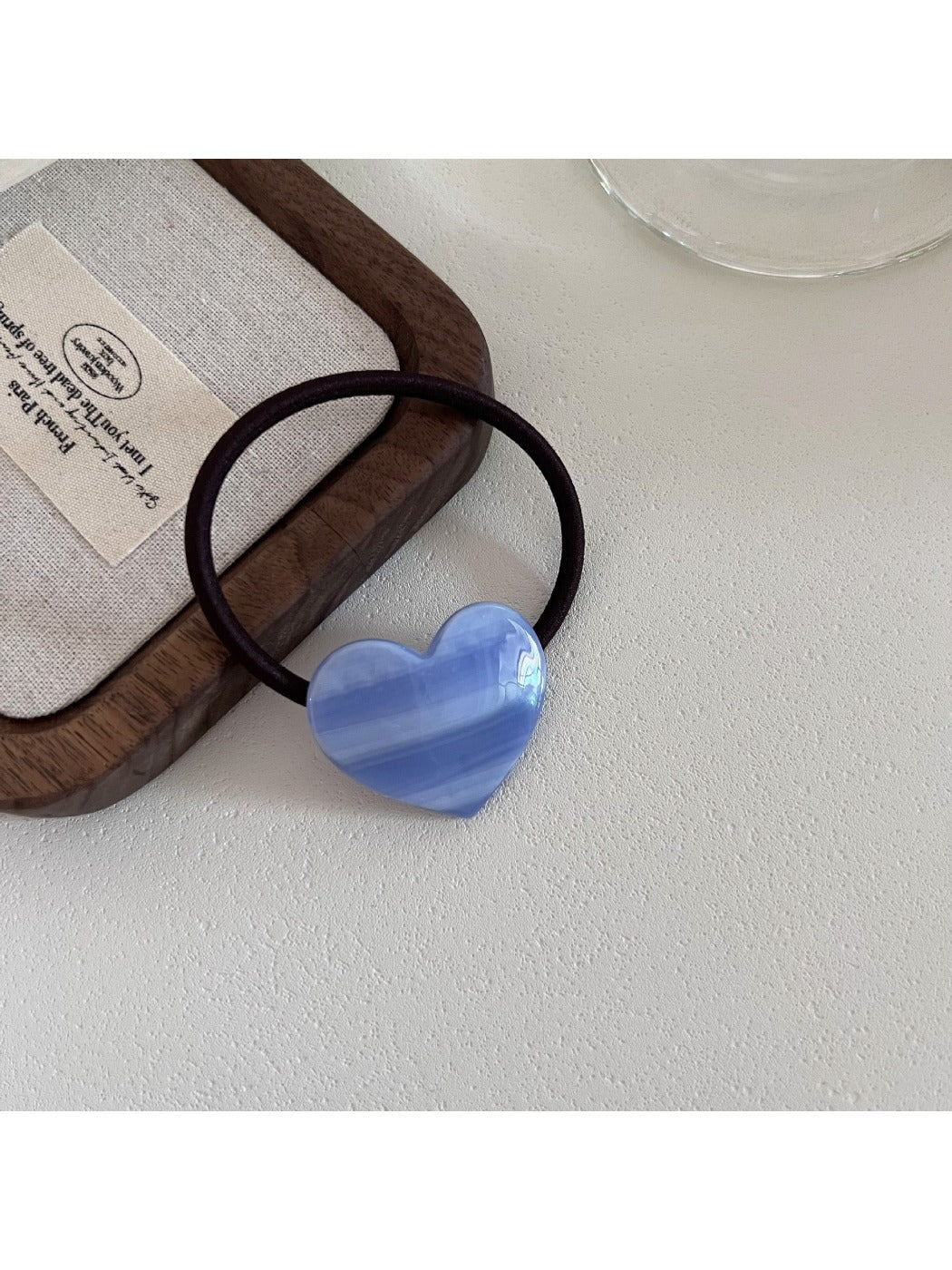 Gifty - Colorful Acetate Heart Shaped Hair Ties