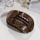 Beau - Floral Print Flat Oval Spring Claw Clip