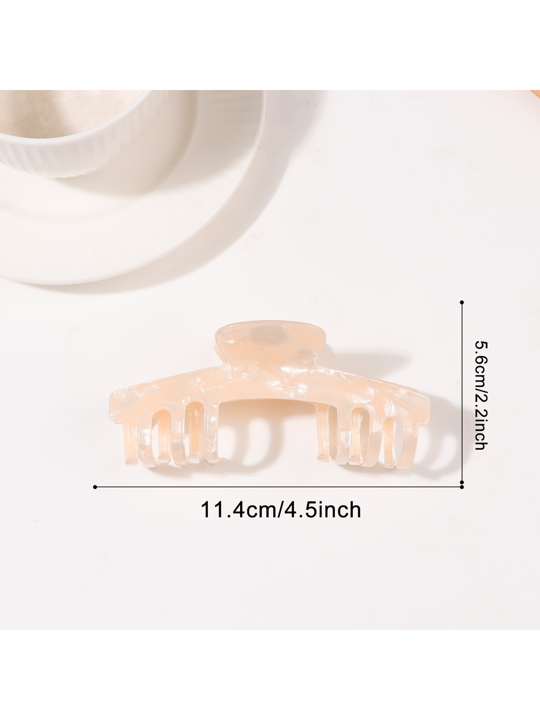 Beau - Wide Butterfly Shape PVC Hair Claw Clip