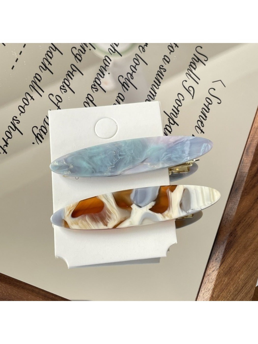 Beau - Spring Summer Ombre Hair Clips Set