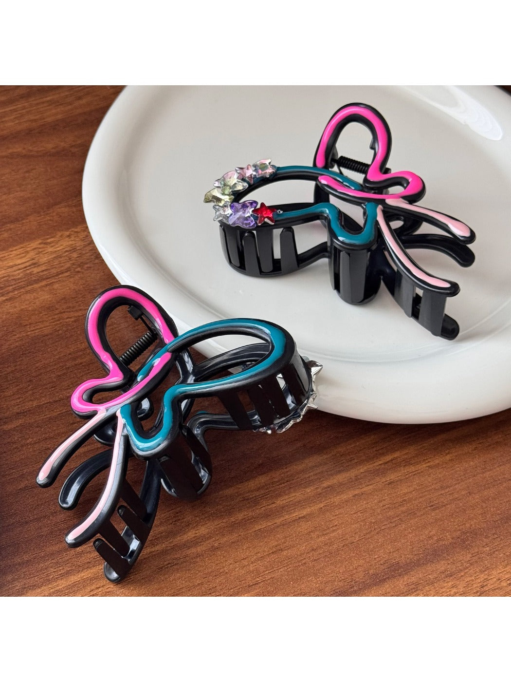 Beau - Elegant Bow Hair Clip with Rhinestones