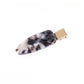 Beau vintage textured hair clip angled to show thickness and clasp detail