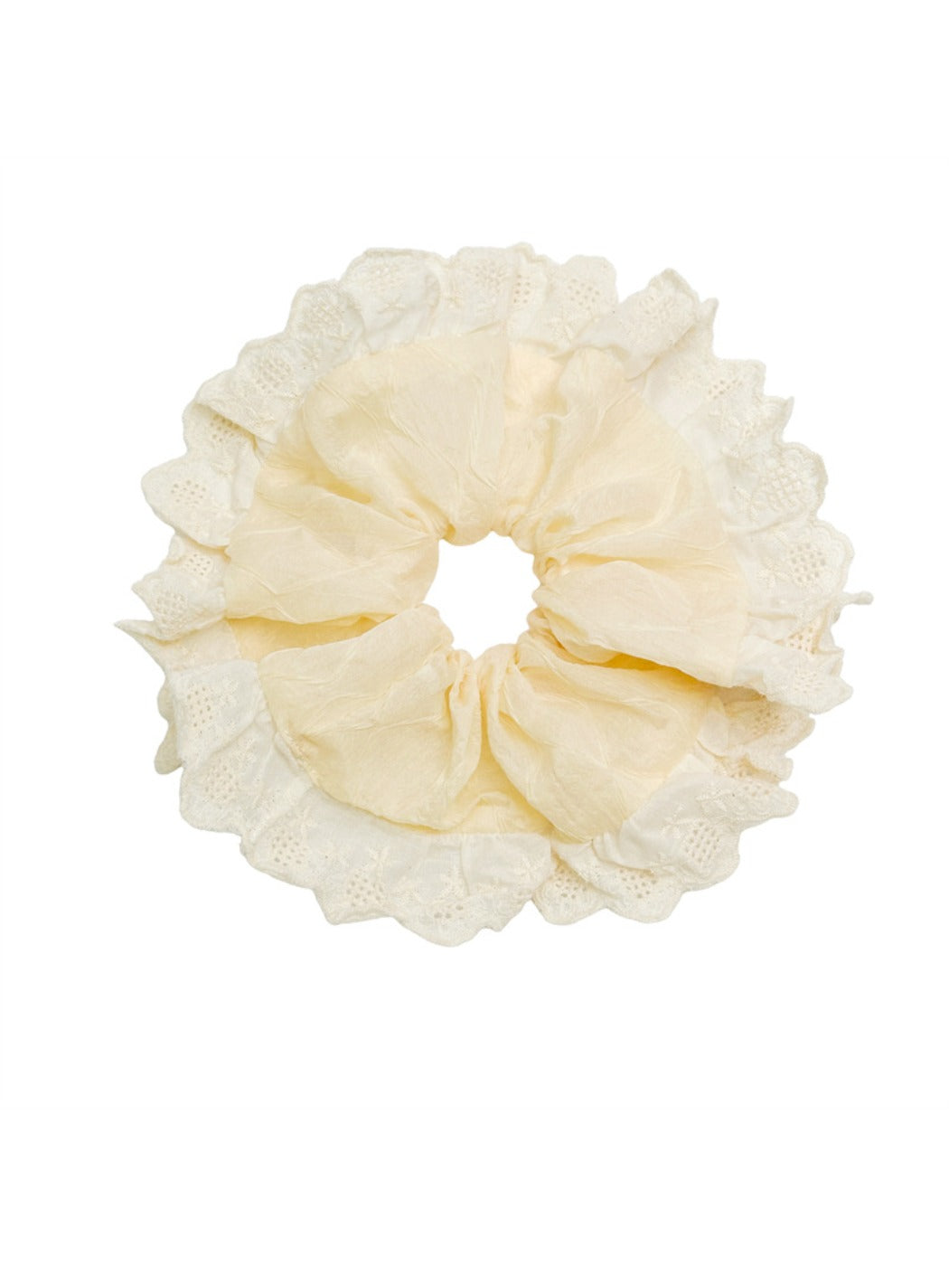 Gifty - Cream Apricot Lace Hair Tie