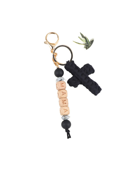 Keypus - Cross Shaped Letter Pattern Keychain