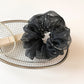 Gifty - Polka Dot Mesh Ruffled Ponytail Scrunchie