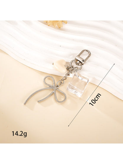 Keypus - Alloy Bow Detail Bag Charm Phone Charm Keychain