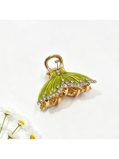 Beau - Bow Shape Glossy Alloy Hair Claw Clip