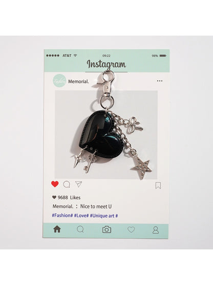 Keypus - Butterfly Heart Shaped Bag Pendant