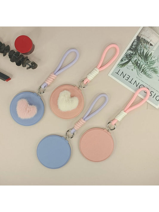 Mirroray - Cute Heart Plush Makeup Mirror