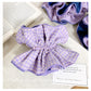 Gifty - Fantasy Purple Plaid Hair Ring