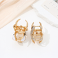 Beau - Floral Alloy Gloss Finish Hair Claw Clip