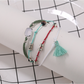 Lovra - Fashionable Beaded Tassel Pendant Bracelet