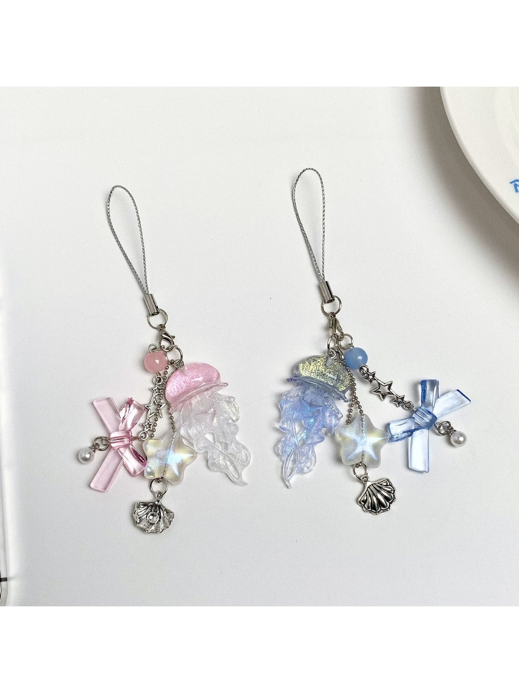 Keypus - Ocean Themed Jellyfish Star Detail Keychain