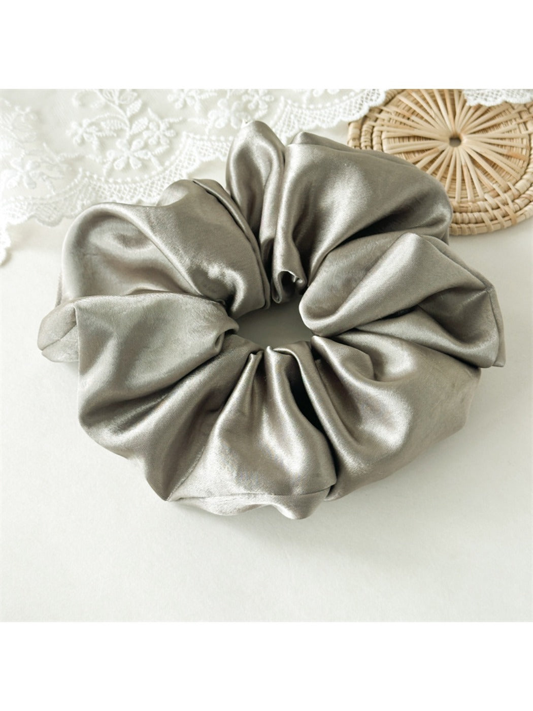 Gifty - Elegant Colorful Satin Hair Scrunchie