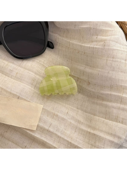 Beau - Green Plaid Claw Clip