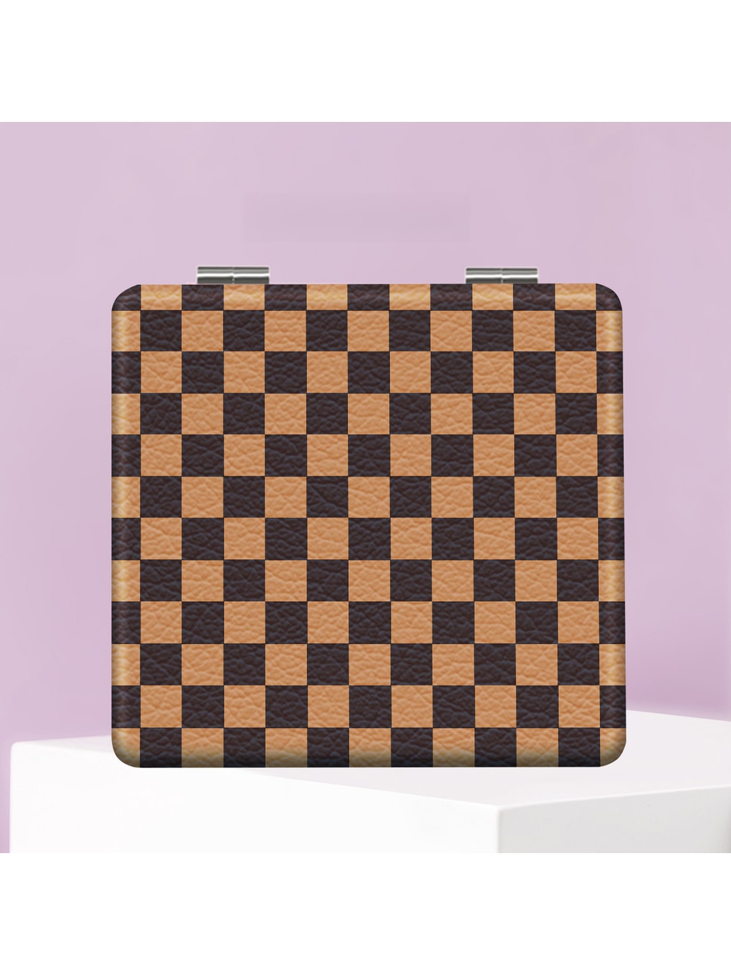 Mirroray - Square Checkered Compact Folding Mirror