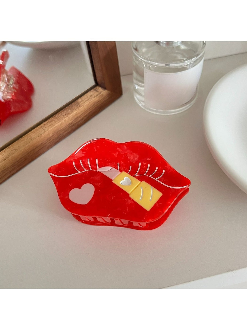 Beau - Lipstick Shaped Acetate Hair Clip