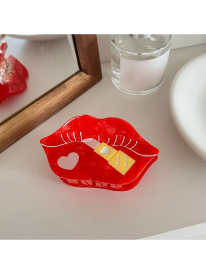 Beau - Lipstick Shaped Acetate Hair Clip