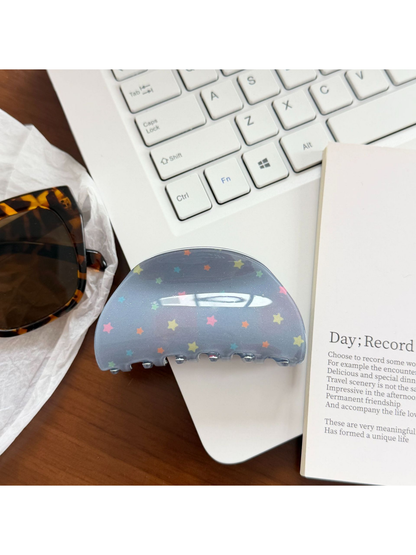 Beau - Star Pattern Glossy Acetate Claw Clip