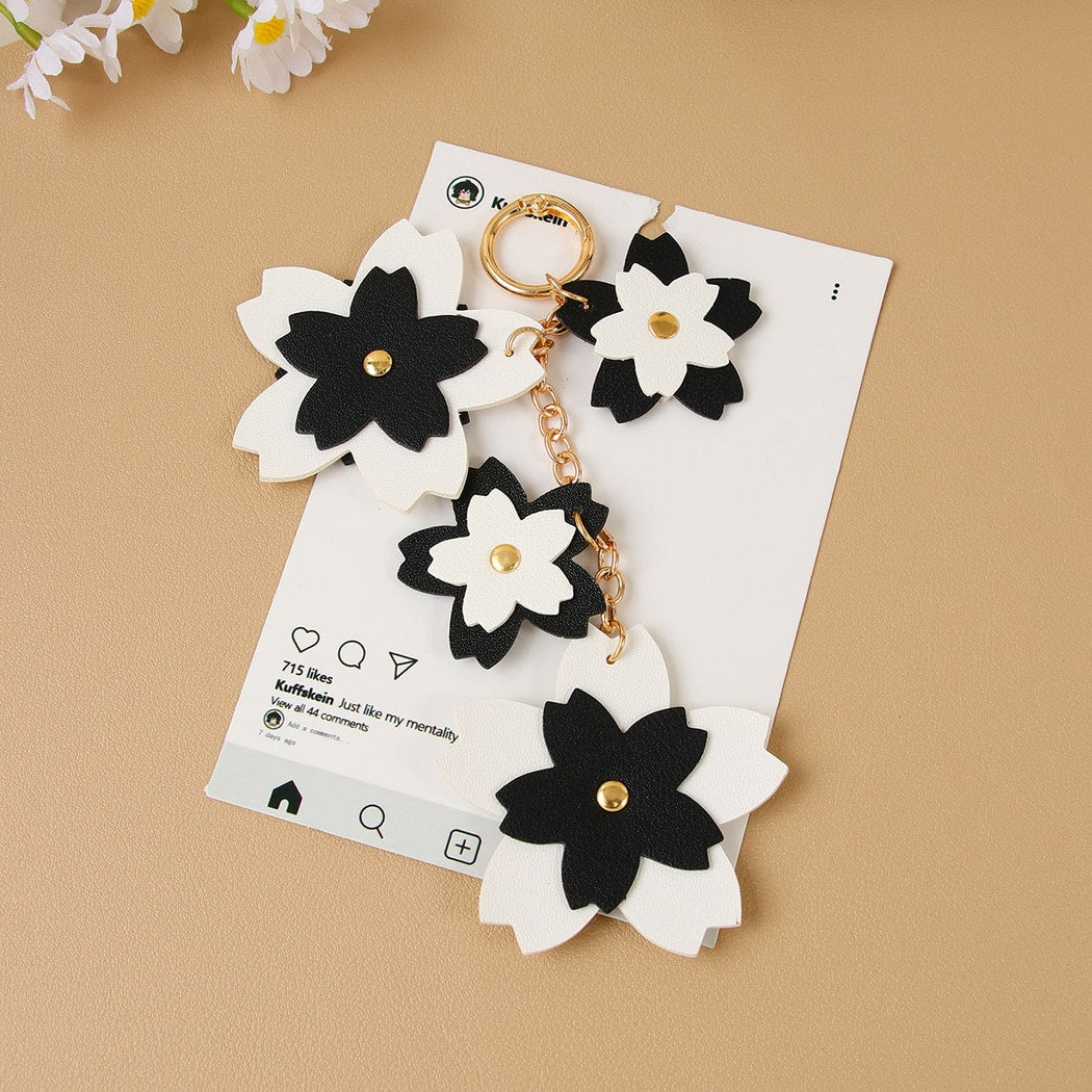Keypus - Cherry Blossom PU Alloy Keychain