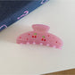 Beau - Fan Shape Decorative Acetate Fiber Claw Clip