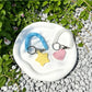Keypus - Acrylic Spring Cord Heart and Star Keychain