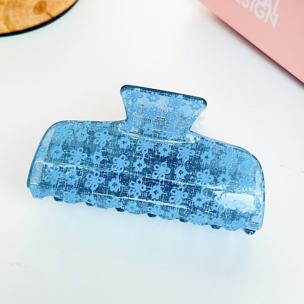 Beau - Sweet Style Floral Pattern Claw Clip