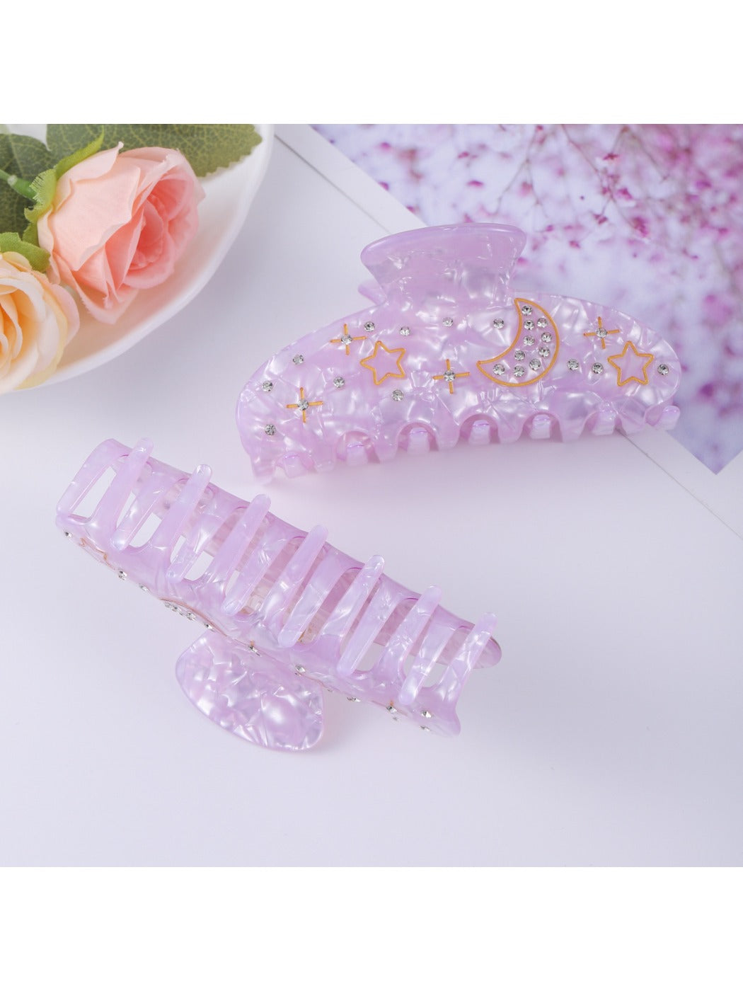 Beau - Moon Shaped Hair Claw Clip