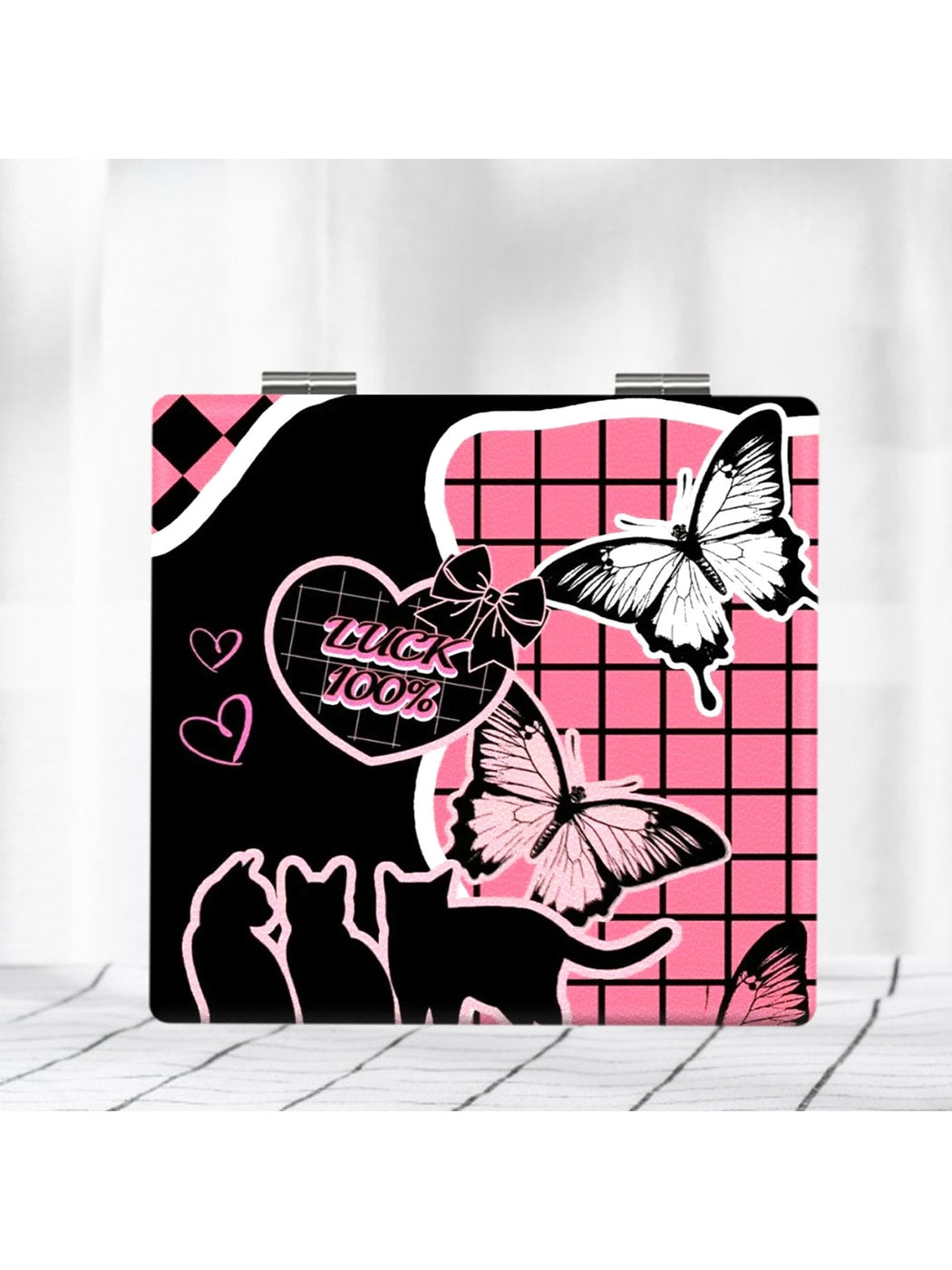 Mirroray - Y2K Print Folding Makeup Mirror