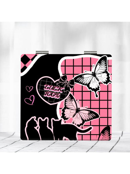 Mirroray - Y2K Print Folding Makeup Mirror